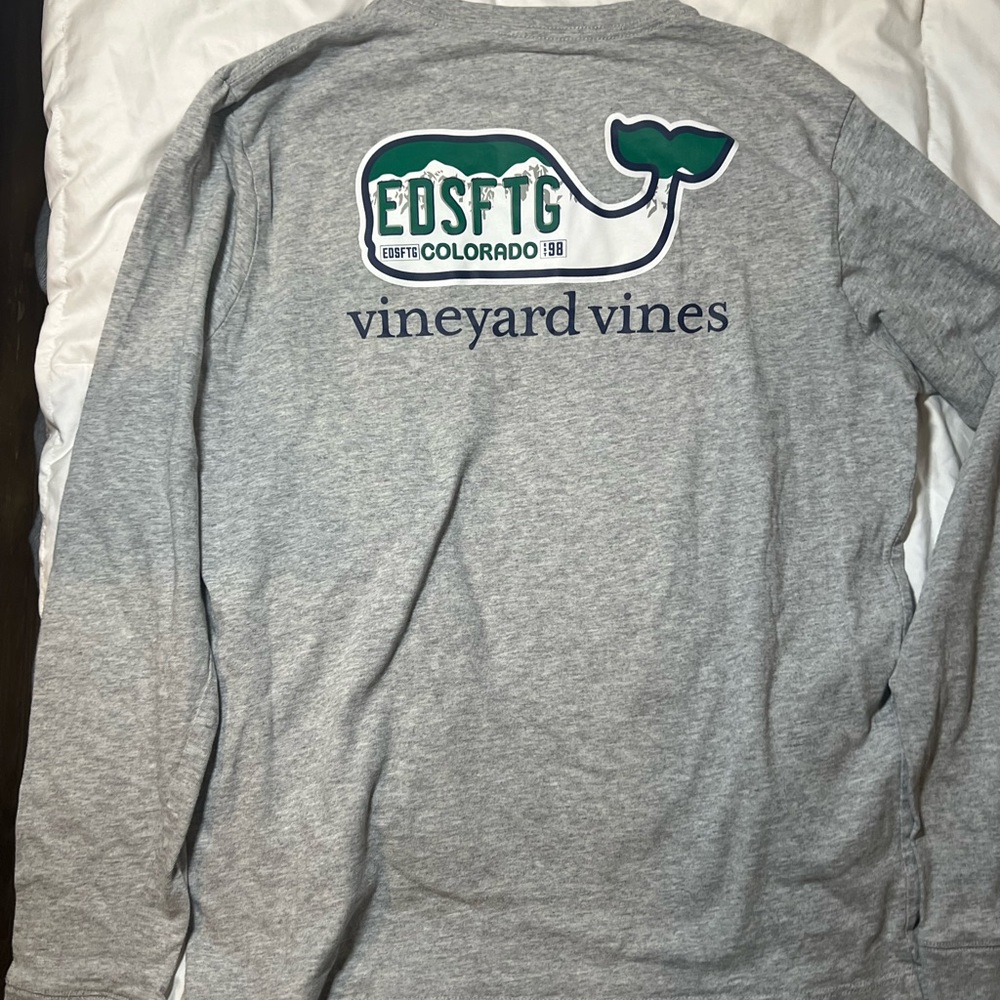 Long sleeve Vineyard Vines Colorado EDSFTG shirt, like new, Boys XL